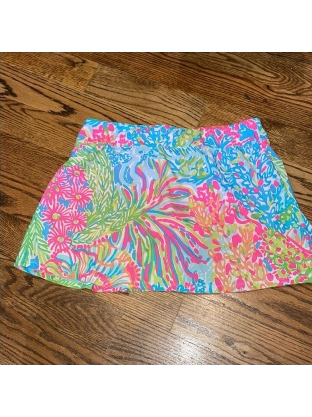 Lilly Pulitzer Pink, Blue & Green Patterned Skort - Picture 4 of 8
